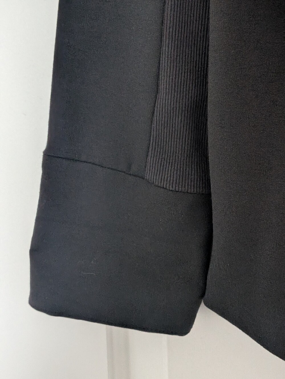 Le Château Black Open Front Waterfall Women's Blazer Jacket – Size Small - Picture 3 of 7
